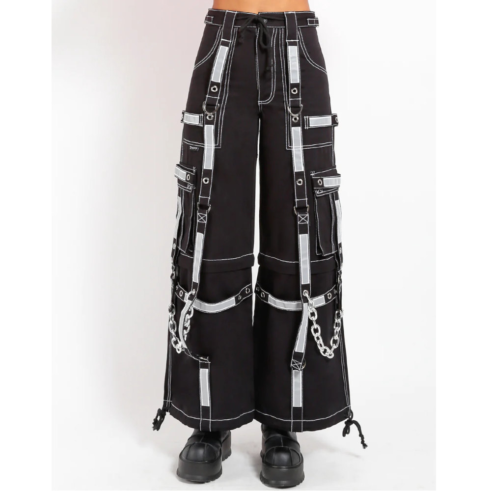 Tripp NYC - Reflector Wide leg trousers - Zip- off - Black